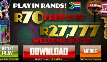 Here's South Africa’s most popular R70 Free Casino Chip Bonus!