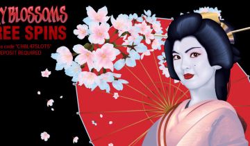 Get 47 Free Spins on Cherry Blossoms slot from Australia!