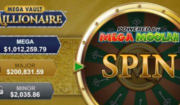 Mega Vault Millionaire slot's progressive jackpot prizes are substantial