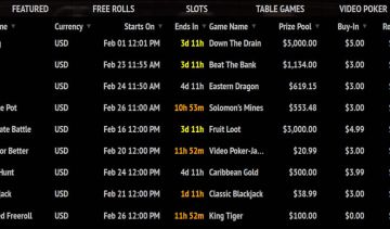 The Big Escape Tournament and other great casino offers for February 2020